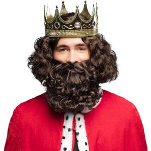 Boland 85062 - King Wig with Beard for Adults - Synthetic Hair Costume Accessory for Carnival Boland 85062 - King Wig with Beard for Adults - Synthetic Hair Costume Accessory for Carnival
