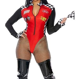 Forplay 550305 Wanna Race Sexy Racer Costume Nascar Adult Sized, Red, M/L Forplay 550305 Wanna Race Sexy Racer Costume Nascar Adult Sized, Red, M/L