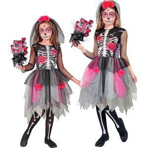 W WIDMANN MILANO Party Fashion 30345 Kinderkostüm Blumen Skelett Children's Costume Flowers Skeleton, Multicoloured, 116 (EU) W WIDMANN MILANO Party Fashion 30345 Kinderkostüm Blumen Skelett Children's Costume Flowers Skeleton, Multicoloured, 116 (EU)