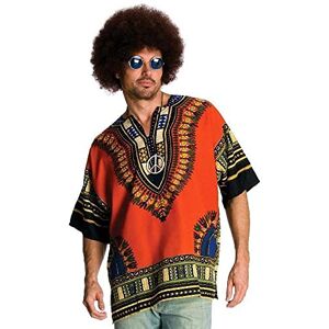 Rubies Costume Heroes And Hombres Men's Hippie Shirt And Wig, Multicolored, One size Rubies Costume Heroes And Hombres Men's Hippie Shirt And Wig, Multicolored, One size