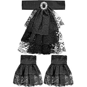 W WIDMANN MILANO Party Fashion 07779 Jabot, Black, Standard Size W WIDMANN MILANO Party Fashion 07779 Jabot, Black, Standard Size