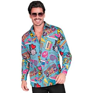 W WIDMANN MILANO Party Fashion Widmann Party Fashion Shirt, 80s Outfit, Men's Shirt, Long Sleeve, Showmen, Disco Fever W WIDMANN MILANO Party Fashion Widmann Party Fashion Shirt, 80s Outfit, Men's Shirt, Long Sleeve, Showmen, Disco Fever
