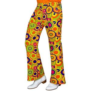 W WIDMANN MILANO Party Fashion Widmann 70s Men's Hippie Reggae Flower Power Disco Fever Schlagermove Trousers W WIDMANN MILANO Party Fashion Widmann 70s Men's Hippie Reggae Flower Power Disco Fever Schlagermove Trousers