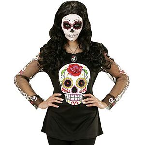 W WIDMANN MILANO Party Fashion Widmann Colourful Da de los Muertos t-shirt for women W WIDMANN MILANO Party Fashion Widmann Colourful Da de los Muertos t-shirt for women