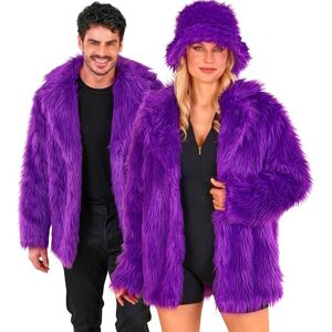 W WIDMANN MILANO Party Fashion kunstpelzjacke Unisex Faux Fur Jacket, Purple, S-M W WIDMANN MILANO Party Fashion kunstpelzjacke Unisex Faux Fur Jacket, Purple, S-M