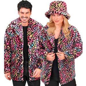 W WIDMANN MILANO Party Fashion Faux Fur Jacket for Men and Women, Plush Jacket, Costume, Party Outfit for Carnival & Festival W WIDMANN MILANO Party Fashion Faux Fur Jacket for Men and Women, Plush Jacket, Costume, Party Outfit for Carnival & Festival