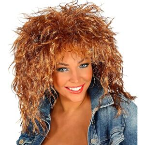 W WIDMANN MILANO Party Fashion WIDMANN 00629 Ladies Adult Brown 80s Rock Star Wig. Themed Party, Carnival, Halloween W WIDMANN MILANO Party Fashion WIDMANN 00629 Ladies Adult Brown 80s Rock Star Wig. Themed Party, Carnival, Halloween