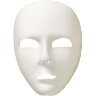 Smiffys Unisex Adult Face Mask (One Size) (White) Smiffys Unisex Adult Face Mask (One Size) (White)