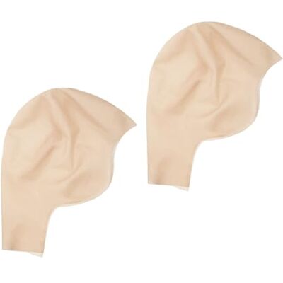 XNIVUIS 2 Pcs Bald Caps Bald Skin Bald Head Cover Bald Hats Latex Bald Cap Latex Head Cap Bald Wig Head Cap Costume Accessory Fake Scalp Props Cosplay, for Adult Men and Women(One Size) XNIVUIS 2 Pcs Bald Caps Bald Skin Bald Head Cover Bald Hats Latex Bald Cap Latex Head Cap Bald Wig Head Cap Costume Accessory Fake Scalp Props Cosplay, for Adult Men and Women(One Size)