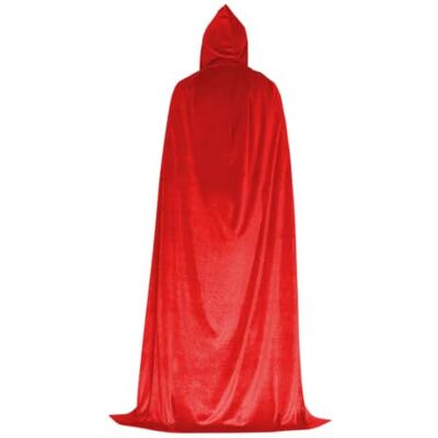 Yokawe Halloween Velvet Hooded Cloak Wizard Costume Cape for Adults Yokawe Halloween Velvet Hooded Cloak Wizard Costume Cape for Adults