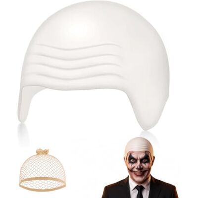 Avvchuy Halloween Bald Cap Fancy Dress, Latex Bald Caps for Adults Kit Cosplay, baldcap, large, head, mr. worldwide, wig cap Avvchuy Halloween Bald Cap Fancy Dress, Latex Bald Caps for Adults Kit Cosplay, baldcap, large, head, mr. worldwide, wig cap