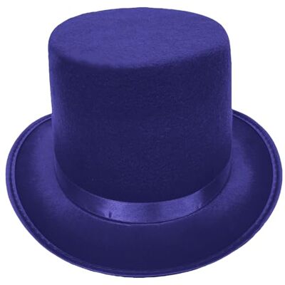 PURPLELILY Roll Brims Tall Top Hat for Adult Bowlers Hat Magicians Hat Halloween Party Hat Cosplay Costume Stage Show Headwear PURPLELILY Roll Brims Tall Top Hat for Adult Bowlers Hat Magicians Hat Halloween Party Hat Cosplay Costume Stage Show Headwear