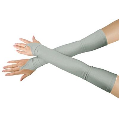 lucky baby store Girls' Boys' Adults' Halloween Makeup Fingerless Over Elbow Cosplay Costume Gloves (light gray) lucky baby store Girls' Boys' Adults' Halloween Makeup Fingerless Over Elbow Cosplay Costume Gloves (light gray)