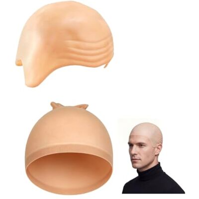 Oberlyn Bald Cap Adult,Latex Bald Head Wig Caps Halloween Fancy Dress Accessories Oberlyn Bald Cap Adult,Latex Bald Head Wig Caps Halloween Fancy Dress Accessories