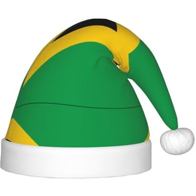 SamLng Flag of Jamaica Christmas Hat Classic Santa Xmas & New Year Party Headwear Perfect for Holiday Celebrations, Halloween SamLng Flag of Jamaica Christmas Hat Classic Santa Xmas & New Year Party Headwear Perfect for Holiday Celebrations, Halloween