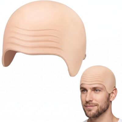 JunTiJian Bald Cap,Latex Bald Caps Adult,Bald Wig,Realistic Bold Caps Wigs Professional,Thick Skin Head Wig Caps,Fancy Dress Cosplay Hat Costume Accessories for Adults Halloween,Carnival,Christmas,Performances JunTiJian Bald Cap,Latex Bald Caps Adult,Bald Wig,Realistic Bold Caps Wigs Professional,Thick Skin Head Wig Caps,Fancy Dress Cosplay Hat Costume Accessories for Adults Halloween,Carnival,Christmas,Performances