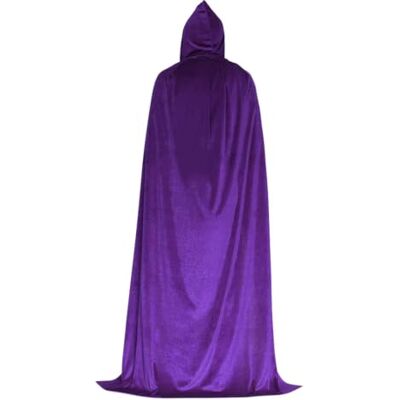 Yokawe Halloween Velvet Hooded Cloak Wizard Costume Cape for Adults Yokawe Halloween Velvet Hooded Cloak Wizard Costume Cape for Adults