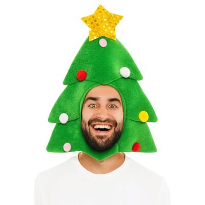 jokeshop Christmas Party Hats Novelty Selection Xmas Santa Elf Reindeer Festive Fancy Dress Adult Hat (Full Face Christmas Tree Hat) jokeshop Christmas Party Hats Novelty Selection Xmas Santa Elf Reindeer Festive Fancy Dress Adult Hat (Full Face Christmas Tree Hat)