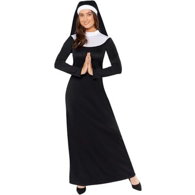 Amscan Black Nun Costume for Women - Costume Amscan Black Nun Costume for Women - Costume