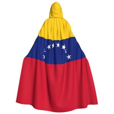 KLJnmbb Flag Of Venezuela Print Hooded Cloak Halloween Robe Cosplay Carnival 185cm Casual Wear Versatile Accessory Outdoor Versatile Costume Cape KLJnmbb Flag Of Venezuela Print Hooded Cloak Halloween Robe Cosplay Carnival 185cm Casual Wear Versatile Accessory Outdoor Versatile Costume Cape