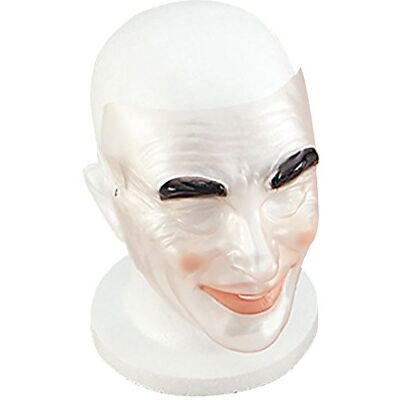 Bristol Novelty PM064 Transparent Male Mask, Mens, Multi-Colour, One Size Halloween Bristol Novelty PM064 Transparent Male Mask, Mens, Multi-Colour, One Size Halloween