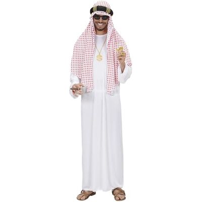 Widmann Sheikh Costume - Tunic & Headgear - Men’s Arab Costume Widmann Sheikh Costume - Tunic & Headgear - Men’s Arab Costume