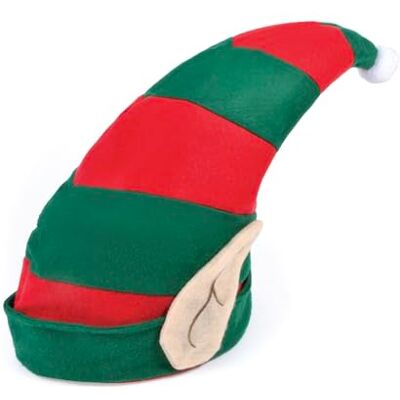 Bristol Novelty BH521 Elf Christmas Hat with Ears, Unisex-Adult, One Size, Green & Red Bristol Novelty BH521 Elf Christmas Hat with Ears, Unisex-Adult, One Size, Green & Red