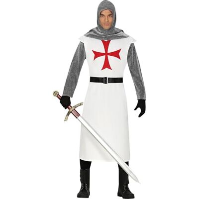 Fiestas Guirca - Costume Templar Knight Adulti 54 - 56 - Costume Fiestas Guirca - Costume Templar Knight Adulti 54 - 56 - Costume