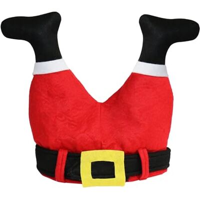 RockParty Santa Leg Hat Upside Down Santa Claus Christmas Hat for Adults & Kids, Festive Holiday Party Headwear Costume Accessory RockParty Santa Leg Hat Upside Down Santa Claus Christmas Hat for Adults & Kids, Festive Holiday Party Headwear Costume Accessory