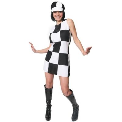 I Love Fancy Dress - 60s Checkered Dress - Costume I Love Fancy Dress - 60s Checkered Dress - Costume