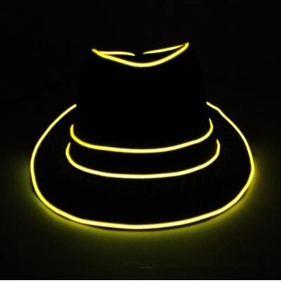 Generic LED Party Hat, LED Disco Top Hat Unisex Flashing LED Hat Jazz Hats for Men Women Party Costume (Yellow) Generic LED Party Hat, LED Disco Top Hat Unisex Flashing LED Hat Jazz Hats for Men Women Party Costume (Yellow)