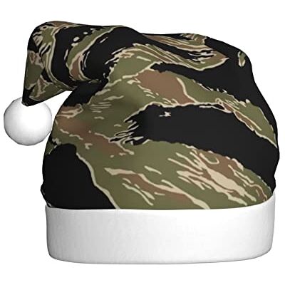 AROONS Tiger Stripe Camo Christmas Hat Adults Unisex Xmas Hat Santa Hat For Christmas Holiday Party New Year AROONS Tiger Stripe Camo Christmas Hat Adults Unisex Xmas Hat Santa Hat For Christmas Holiday Party New Year