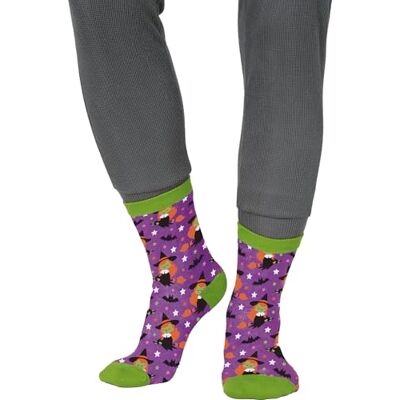 FIESTAS GUIRCA Witches Halloween Socks (28-35) Textile Accessory for Witch Costumes and Halloween Parties Ideal for Children and Adults Multicoloured FIESTAS GUIRCA Witches Halloween Socks (28-35) Textile Accessory for Witch Costumes and Halloween Parties Ideal for Children and Adults Multicoloured