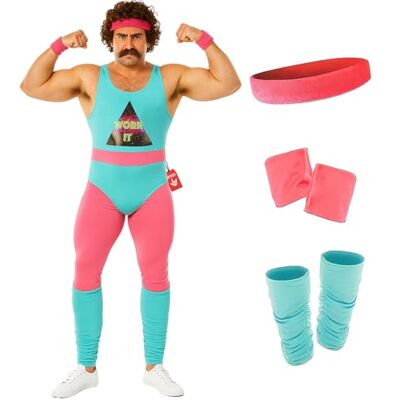 Fun Shack , Mr Motivator Fancy Dress, Halloween Costumes for Men, L Fun Shack , Mr Motivator Fancy Dress, Halloween Costumes for Men, L