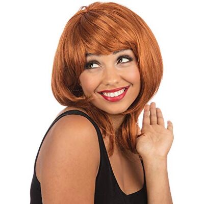 Bristol Novelty Women's Layered Ginger Wig (Pack of 1) Realistic Design, Perfect Accessory for Festivals, Music, World Book Day, Cosplay, Everyday Use, & More Halloween Halloween Bristol Novelty Women's Layered Ginger Wig (Pack of 1) Realistic Design, Perfect Accessory for Festivals, Music, World Book Day, Cosplay, Everyday Use, & More Halloween Halloween