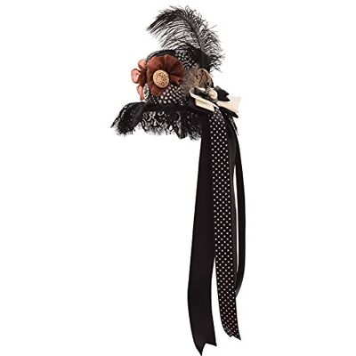BLESSUME Victorian Steampunk women Mini Top Hat Hair Clip Party Hat Dancing Cocktail Head Clip (F) BLESSUME Victorian Steampunk women Mini Top Hat Hair Clip Party Hat Dancing Cocktail Head Clip (F)