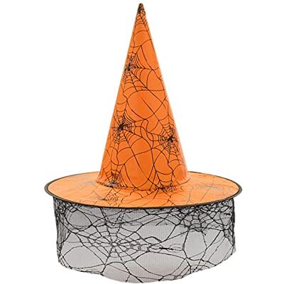 CAZSTYK Halloween Witch Wizard Hat, Devil Cap, Cosplay Props, Devil Cap, Web Veil, Masquerade Wizard Hat, Adult Kids, Halloween Party, Cosplay Costume, Party Decor CAZSTYK Halloween Witch Wizard Hat, Devil Cap, Cosplay Props, Devil Cap, Web Veil, Masquerade Wizard Hat, Adult Kids, Halloween Party, Cosplay Costume, Party Decor