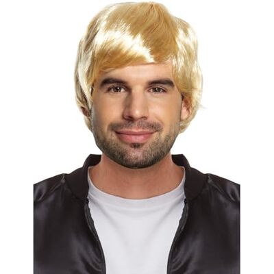 HENBRANDT Adult Mens 60s 70s 80s Short Boy Band Wig Fancy Dress Party Hair Piece Accessory Male Fun (Blonde) HENBRANDT Adult Mens 60s 70s 80s Short Boy Band Wig Fancy Dress Party Hair Piece Accessory Male Fun (Blonde)