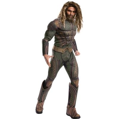 Rubies Official DC Justice League Aquaman Wig and Beard Set, Brown, One Size UK Halloween Rubies Official DC Justice League Aquaman Wig and Beard Set, Brown, One Size UK Halloween