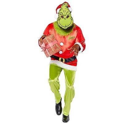 Amscan The Grinch Kostüm für Herren Grün XL - Costume Amscan The Grinch Kostüm für Herren Grün XL - Costume