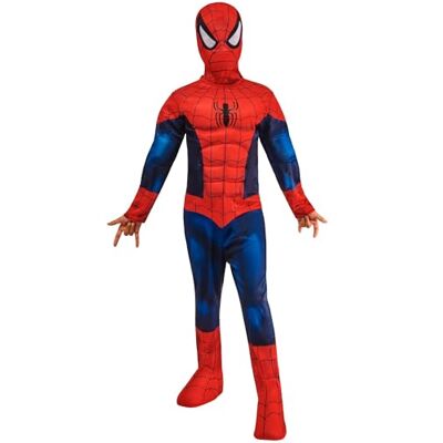 Rubies Rubie's Official Marvel Spider-Man Deluxe Padded Muscles Child Costume, Kids Superhero Fancy Dress Rubies Rubie's Official Marvel Spider-Man Deluxe Padded Muscles Child Costume, Kids Superhero Fancy Dress