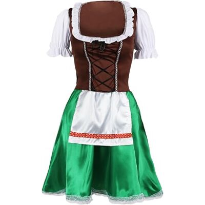 I Love Fancy Dress - Bavarian Dress - Brown - Green - Costume I Love Fancy Dress - Bavarian Dress - Brown - Green - Costume