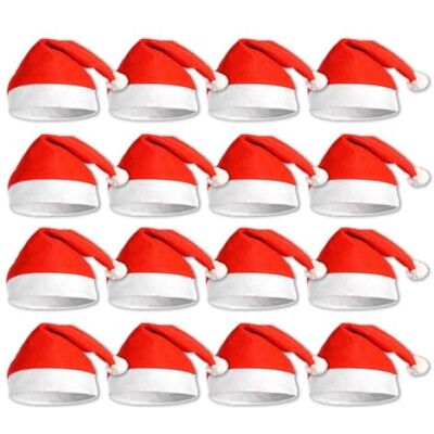 Komonee 100 x Santa Claus Christmas Hat Red Xmas Novelty – Bulk Staff Party for Festive Work Do Holidays, Wholesale Fancy Dress Up, Unisex Costume Accessory – New Years Fun for Adults Komonee 100 x Santa Claus Christmas Hat Red Xmas Novelty – Bulk Staff Party for Festive Work Do Holidays, Wholesale Fancy Dress Up, Unisex Costume Accessory – New Years Fun for Adults