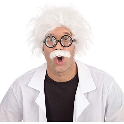 Bristol Novelty Einstein Wig For Men White Bristol Novelty Einstein Wig For Men White