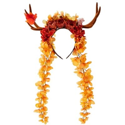 HGENAHGTF Cosplay Headdress, Horn Headband Wreath for Halloween, A HGENAHGTF Cosplay Headdress, Horn Headband Wreath for Halloween, A