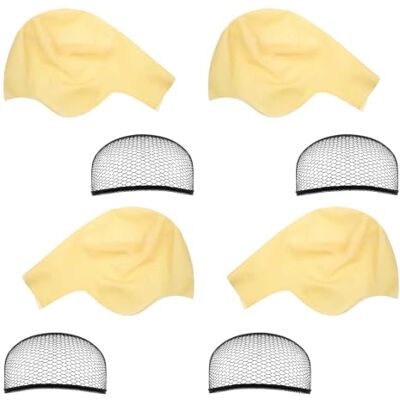 JAMIEKA Liner Bald Cap Combo, Black Adult Flexible Costume Accessory for Cosplay, Stage Makeup, Party Appearance JAMIEKA Liner Bald Cap Combo, Black Adult Flexible Costume Accessory for Cosplay, Stage Makeup, Party Appearance