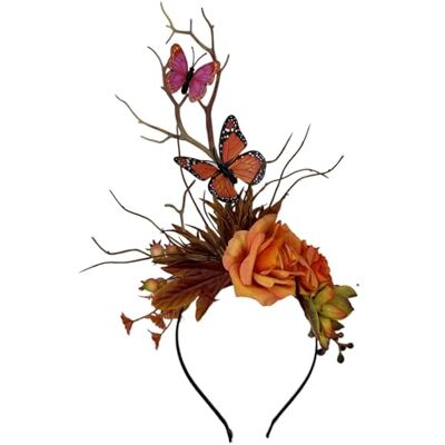 TYHIJUK Unique Flower Branch Headbands, Realistic Butterfly, Section 4 TYHIJUK Unique Flower Branch Headbands, Realistic Butterfly, Section 4