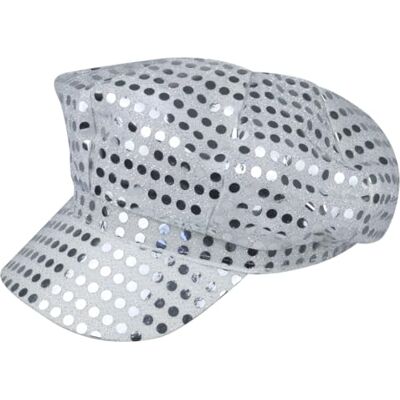 Navoys 70s Disco Hat Large Silver Sequin Party Hats for Adults, Suitable for Eurovision Elton John and Abba Fancy Dress Costume, Unisex 70s Accessories for Women and Men Navoys 70s Disco Hat Large Silver Sequin Party Hats for Adults, Suitable for Eurovision Elton John and Abba Fancy Dress Costume, Unisex 70s Accessories for Women and Men