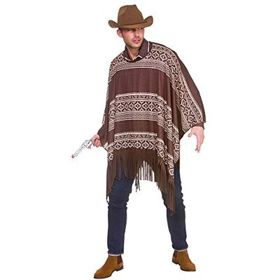 Wicked Costumes Adult Western Gunslinger Poncho Mexican Fancy Dress Costume Cowboy Bandit Outfit One Size Wicked Costumes Adult Western Gunslinger Poncho Mexican Fancy Dress Costume Cowboy Bandit Outfit One Size