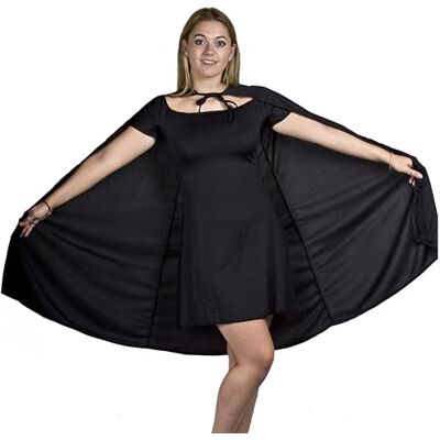 I Love Fancy Dress - Superhero Cape - Black - One size - Cape I Love Fancy Dress - Superhero Cape - Black - One size - Cape